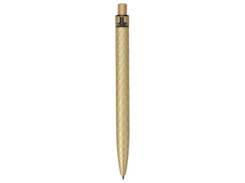Ручка пластиковая с минералами шариковая Prodir QS01 PQSS Stone, золотистая фото 4