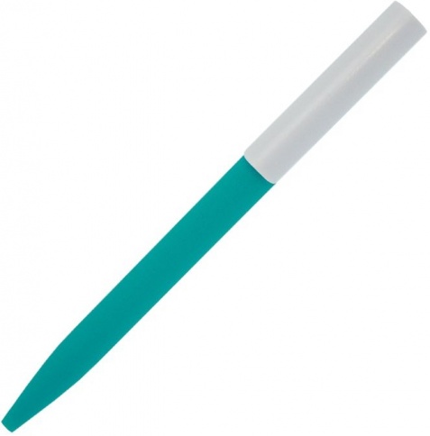 Ручка пластиковая шариковая Stanley Soft, бирюзовая с белым фото 2