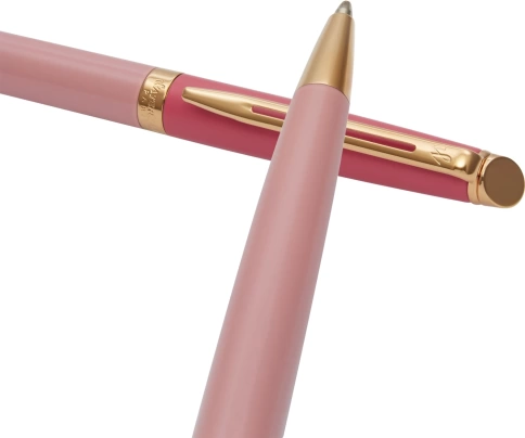 Шариковая ручка Waterman Hemisphere Colour Blocking (2179899) Pink GT; M синие чернила; подарочная коробка фото 4