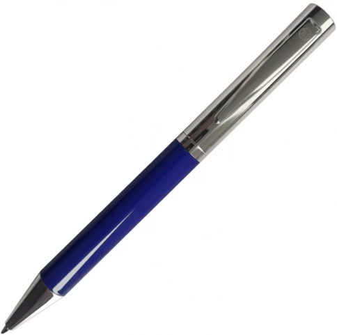 Ручка металлическая шариковая B1 Jazzy, синяя с серебристым фото 1