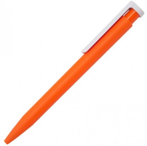Ручка пластиковая шариковая Stanley Soft, оранжевая с белым фото 1