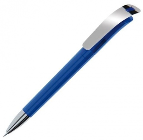 Шариковая ручка Dreampen Focus Transparent Metal Clip, синяя фото 1