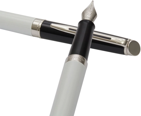 Перьевая ручка Waterman Hemisphere Colour Blocking (2202843) черный/белый; F сталь нержавеющая; подарочная коробка фото 4
