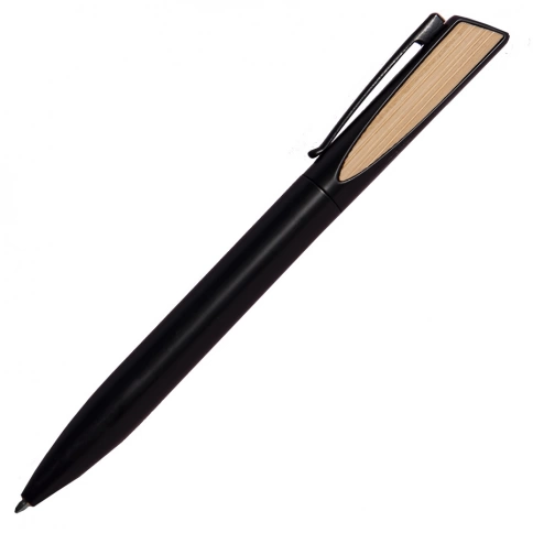 Ручка металлическая шариковая B1 Solo, чёрная фото 1