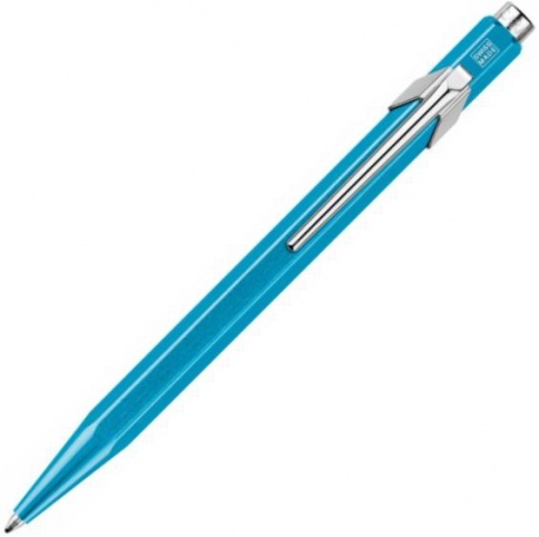 Ручка шариковая Carandache Office Popline Metal-X (849.671) Turquoise Metallic M синие чернила подар.кор. фото 1