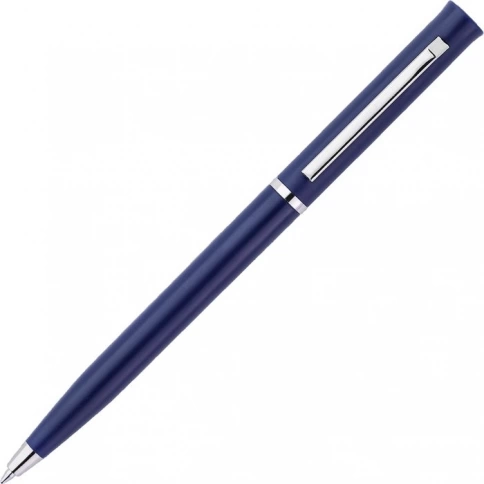 Ручка пластиковая шариковая Vivapens EUROPA, тёмно-синяя фото 2