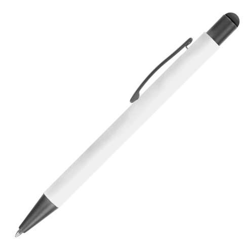 Ручка металлическая шариковая MAX SOFT STYLUS, белая фото 2