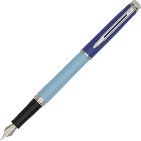 Перьевая ручка Waterman Hemisphere Colour Blocking (2179924) Blue CT; сталь нержавеющая F; подарочная коробка фото 1