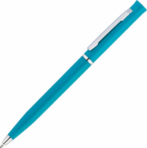 Ручка пластиковая шариковая Vivapens EUROPA, бирюзовая фото 1