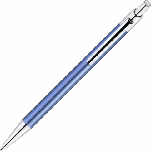 Ручка металлическая шариковая Vivapens Tikko New, голубая фото 3