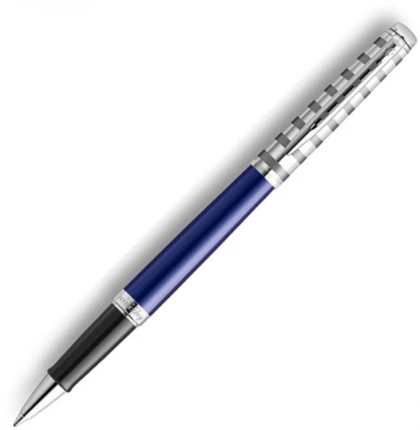 Ручка роллер Waterman Hemisphere Deluxe (2117787) Marine Blue F черные чернила подар.кор. фото 5