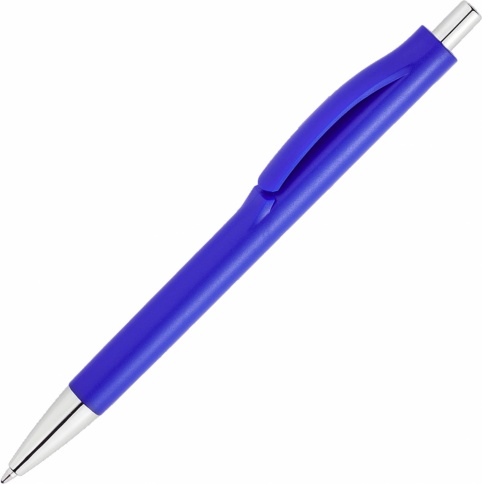 Ручка пластиковая шариковая Vivapens IGLA CHROME, синяя фото 1