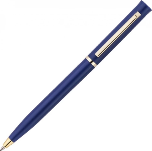 Ручка пластиковая шариковая Vivapens EUROPA GOLD, тёмно-синяя фото 3