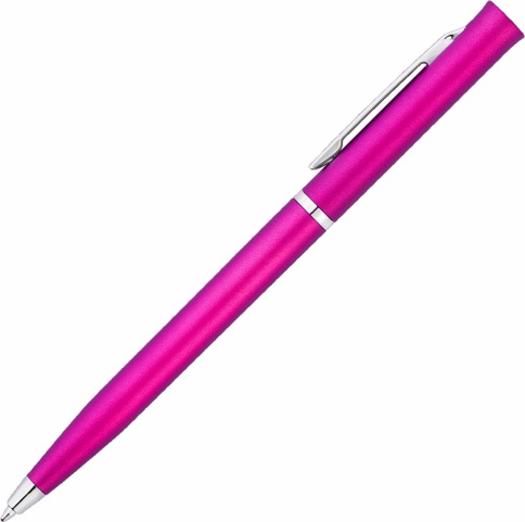 Ручка пластиковая шариковая Vivapens EUROPA METALLIC, розовая фото 2