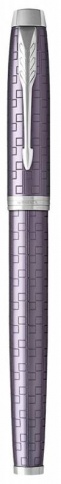 Ручка роллер IM Premium T324 (1931639) Dark Violet CT F черные чернила подар.кор., фиолетовая фото 2