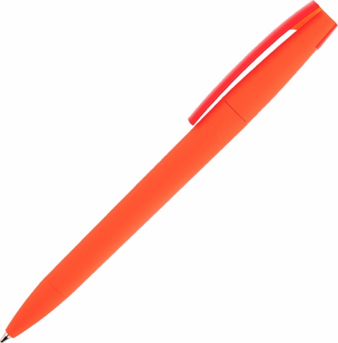 Ручка пластиковая шариковая Vivapens ZETA SOFT FROST, оранжевая фото 2