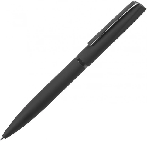 Ручка металлическая шариковая B1 Francisca, чёрная с серебристым фото 1