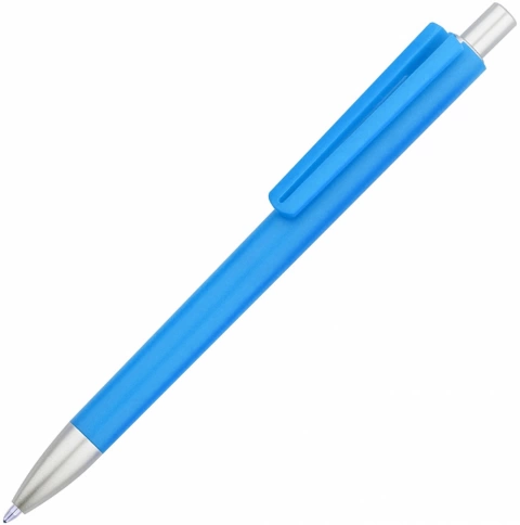 Ручка пластиковая шариковая Vivapens VIKO COLOR, голубая фото 1