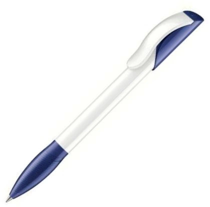 Шариковая ручка Senator Hattrix Polished Basic, белая с синим фото 1