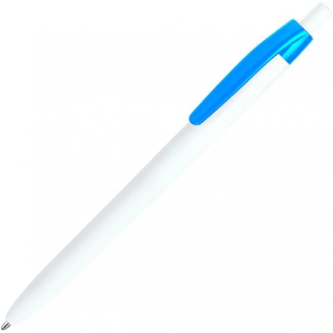 Шариковая ручка Vivapens Darom, белая с голубым фото 1