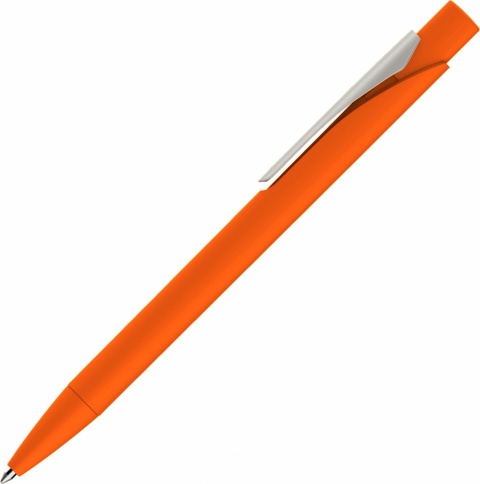 Ручка пластиковая шариковая Vivapens MASTER SOFT, оранжевая фото 2