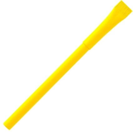 Ручка картонная шариковая Vivapens KRAFT, желтая фото 1
