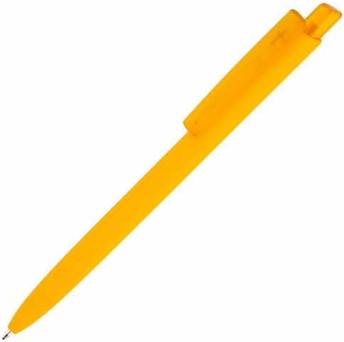 Ручка пластиковая шариковая Vivapens POLO SOFT FROST, жёлтая фото 1