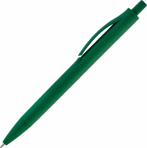 Ручка пластиковая шариковая Vivapens IGLA SOFT, зелёная фото 2