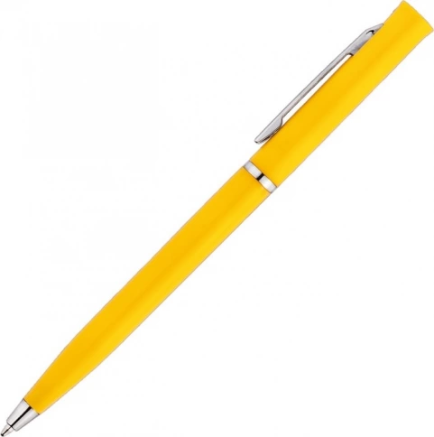 Ручка пластиковая шариковая Vivapens EUROPA, жёлтая фото 2