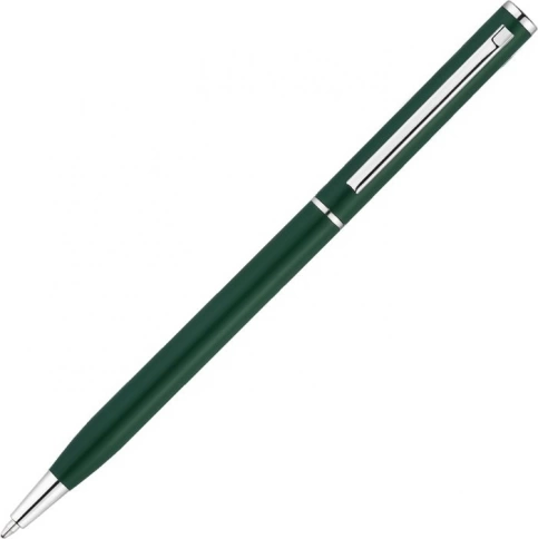 Ручка металлическая шариковая Vivapens Hilton, зеленая с серебристым фото 3