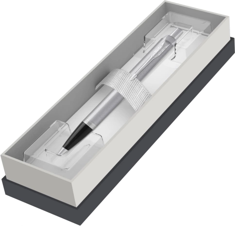 Ручка шариков. Parker IM Core (2150841) Stainless Steel CT M; черный. подар.кор. европод. фото 6