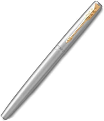 Набор ручек Parker Jotter Core FK691 (2093257) Stainless Steel GT: ручка перьевая, ручка шариковая; подар.кор. фото 3