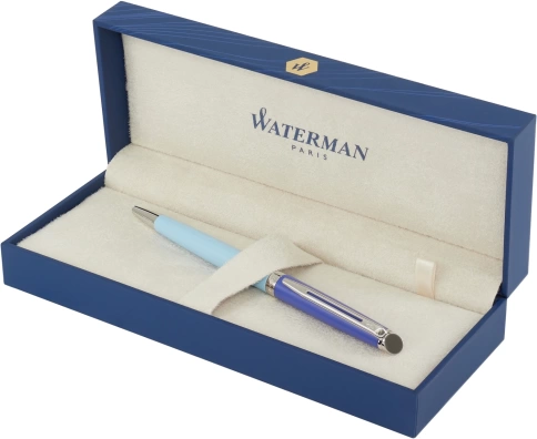 Шариковая ручка Waterman Hemisphere Colour Blocking (2179927) Blue CT; M синие чернила; подарочная коробка фото 5