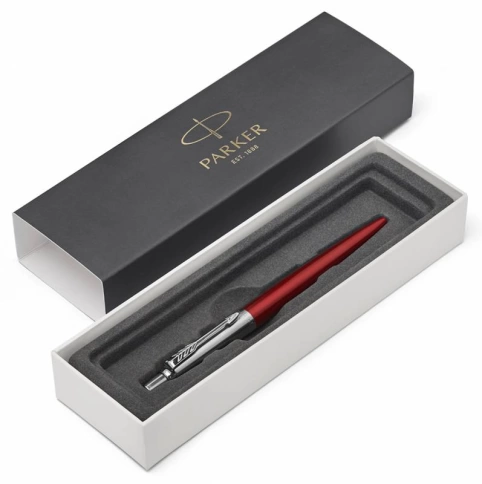 Ручка шариковая Parker Jotter Core K63 (1953187) Kensington Red CT M; синие чернила; подар.кор. фото 2