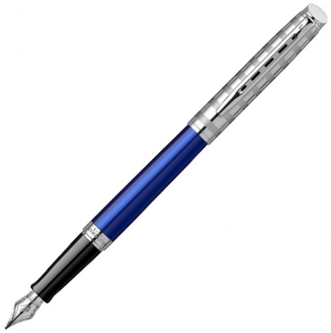 Ручка перьевая Waterman Hemisphere Deluxe (2117784) Marine Blue F перо сталь нержавеющая подар.кор. фото 1