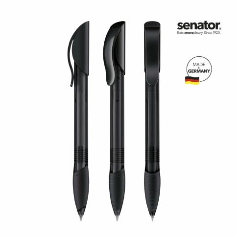 Шариковая ручка Senator Hattrix Soft Clear, чёрная фото 2