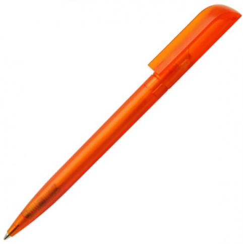 Ручка пластиковая шариковая Carolina Frost, оранжевая фото 1
