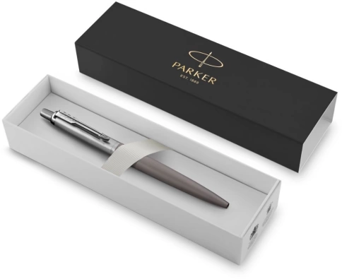 Шариковая ручка Parker Jotter XL K69 (2068360) Matte Grey CT; M синие чернила; подарочная коробка фото 10
