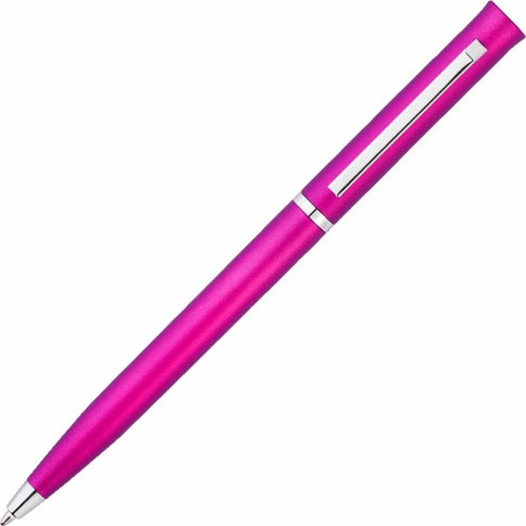 Ручка пластиковая шариковая Vivapens EUROPA METALLIC, розовая фото 3