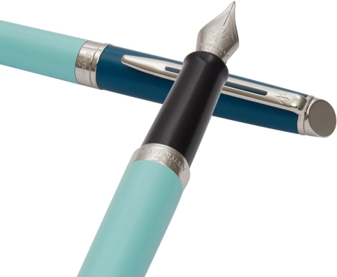 Перьевая ручка  Waterman Hemisphere Colour Blocking (2190122) Green CT; сталь нержавеющая/позолота F; подарочная коробка фото 11