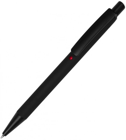 Ручка металлическая шариковая B1 Enigma, чёрная с красным фото 1