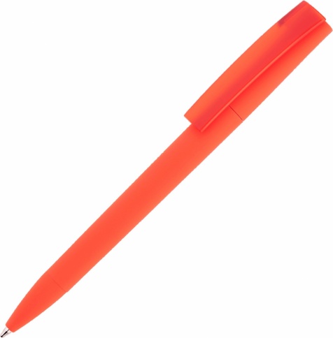 Ручка пластиковая шариковая Vivapens ZETA SOFT FROST, оранжевая фото 1