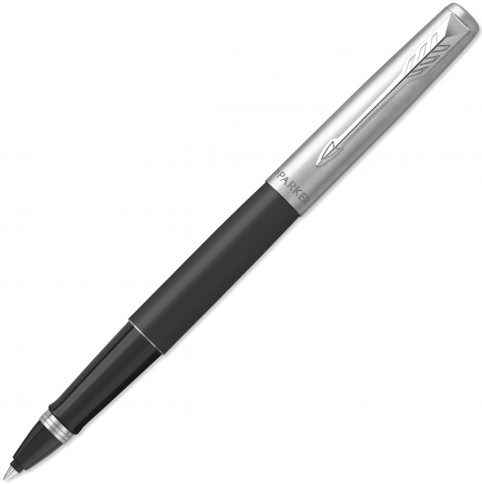 Ручка роллер Parker Jotter Core T63 (2089230) Bond Street Black CT черный/серебристый черные чернила подар.кор. фото 1