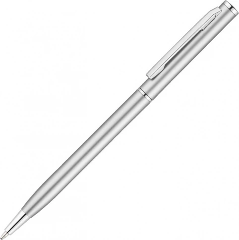 Ручка металлическая шариковая Vivapens Hilton, серебристая фото 1