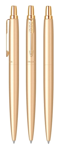 Шариковая ручка Parker Jotter Monochrome XL SE20 (2122754); зол.мат. M; син. черн.; подар.кор. фото 4