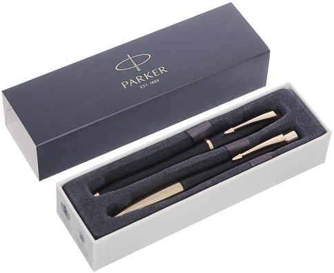 Набор ручек Parker Urban Core FK200 (2093381) Muted Black GT: ручка перьевая, ручка шариковая; подар.кор. фото 11