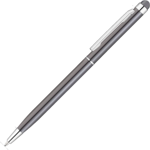 Ручка металлическая шариковая Vivapens KENO METALLIC, графитовая фото 1