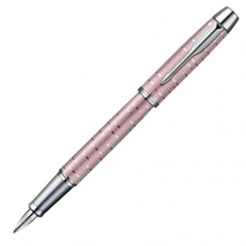 Ручка перьевая Parker, IM Premium F224 (1906739) Pink Pearl CT (F) перо нержавеющая сталь хром, розовая фото 1