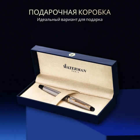 Перьевая ручка Waterman Expert 3 (S0951940) Stainless Steel GT; F сталь; подарочная коробка. фото 8