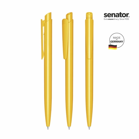 Шариковая ручка Senator Dart Polished, жёлтая фото 2